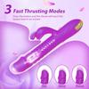Stoßender Dildo Vibrator Sexspielzeug für Frauen-Sexspielzeug Dildos Rabbit G-Punkt Vibrator mit 3 schnellen Stoß- und 10 Vibrationsmodi Sexspielzeug für Frauen Paar