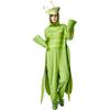 Unisex Animal Jumpsuit Costume - Praying Mantis Full-Body Outfit for Cosplay,Theme Parties - Funny Insect Onesie for Adults