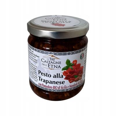 Pesto Alla Trapanese Organic Tomatoes and Almonds Le Tre Castagne Dell'etna 190g