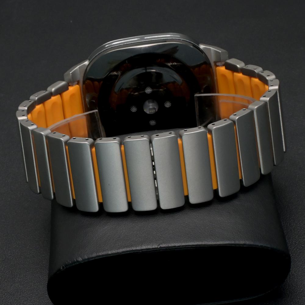 Curea Metalică Titan Business pentru Samsung Galaxy Watch Ultra 2025 47mm Curea de Mână Luxury din Cauciuc Pentru Galaxy Watch Ultra 2024 47mm