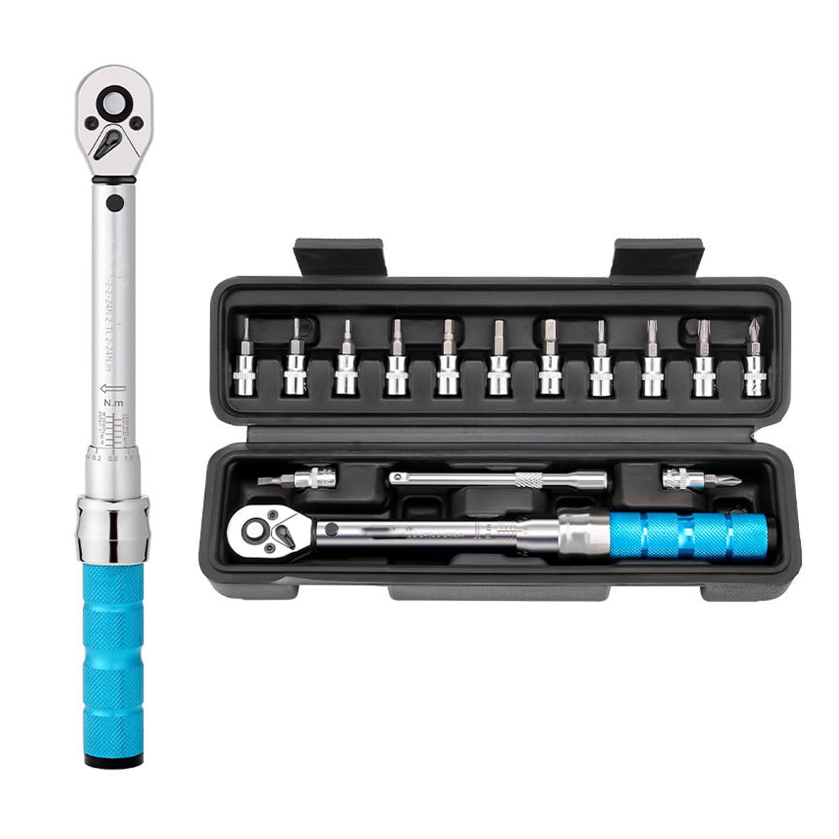 

HOUSON Bicycle Torque Includes Extension Rod 1/4-inch Wrench, 2-24NM Set, ±3% Accuracy,
