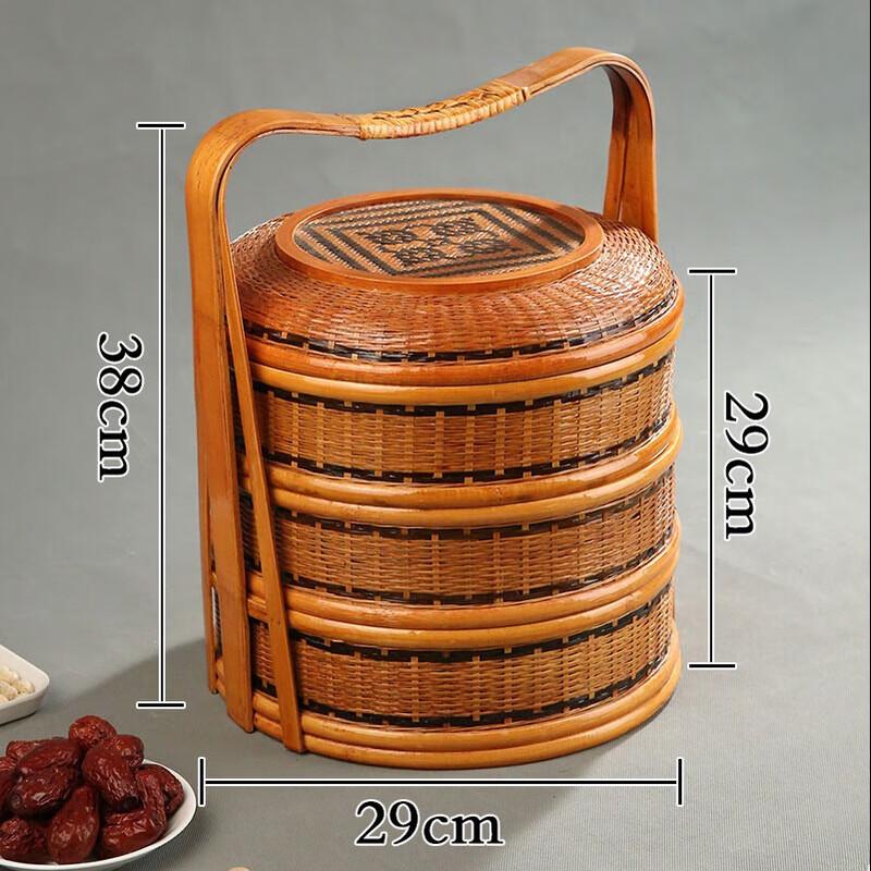 Handmade Multi-layer Bamboo Storage Basket