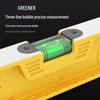 Green Forest High Precision Multifunctional Cast Aluminum Level Ruler for Household Decoration Measurements