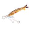 Spotted Yellow Fish Keychain ABS Articulated Fish Keychain Cute Fishing Bait Keychain  For Bag