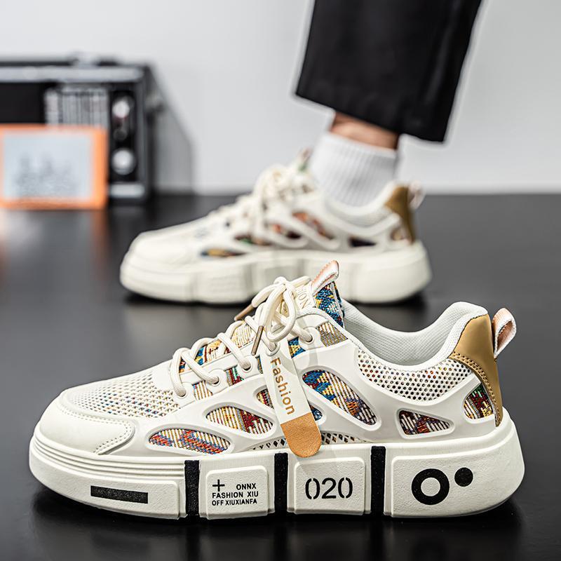 

Summer parent-child couple shoes breathable 2025 new mesh boys and girls net shoes sports casual board shoes summer tide 44