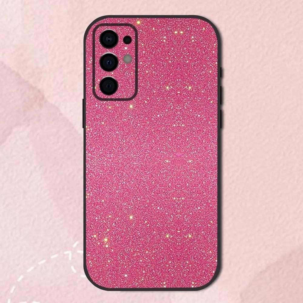 Pink Glitter Cool Phone Case For Samsung S24,S21,S22,S23,S30,Ultra,S20,Plus,Fe,Lite,Note,10,9,5G Black Soft Shell