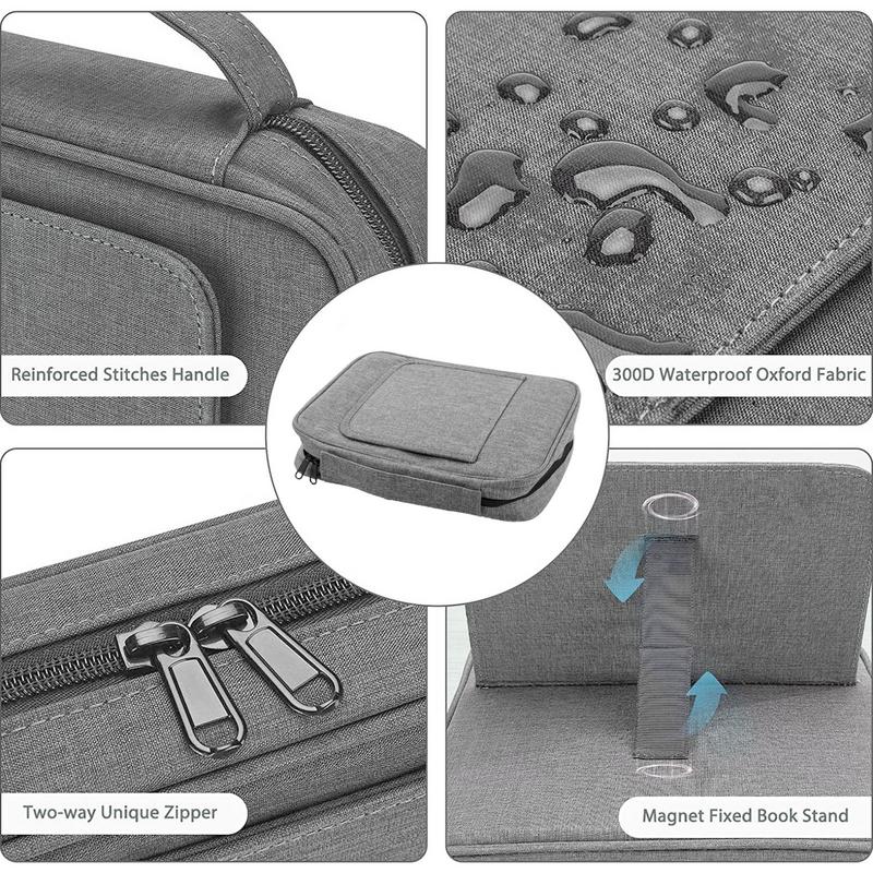 Bible Covers For Men Waterproof Book Carrying Case Travel Bible Case Organizer With Handle For Easy Carrying To Hold Pens