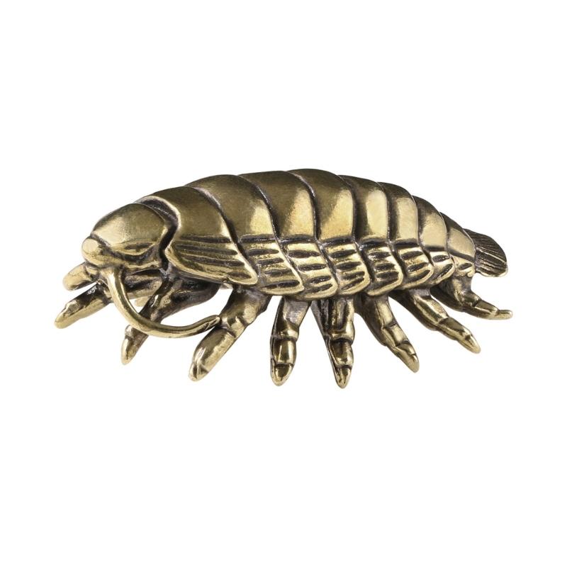 

Antique Brasses Ornament Giants Isopod Figurine Ancient Marine Life Miniature Statue Gift for Collectors Home Office Decors 1