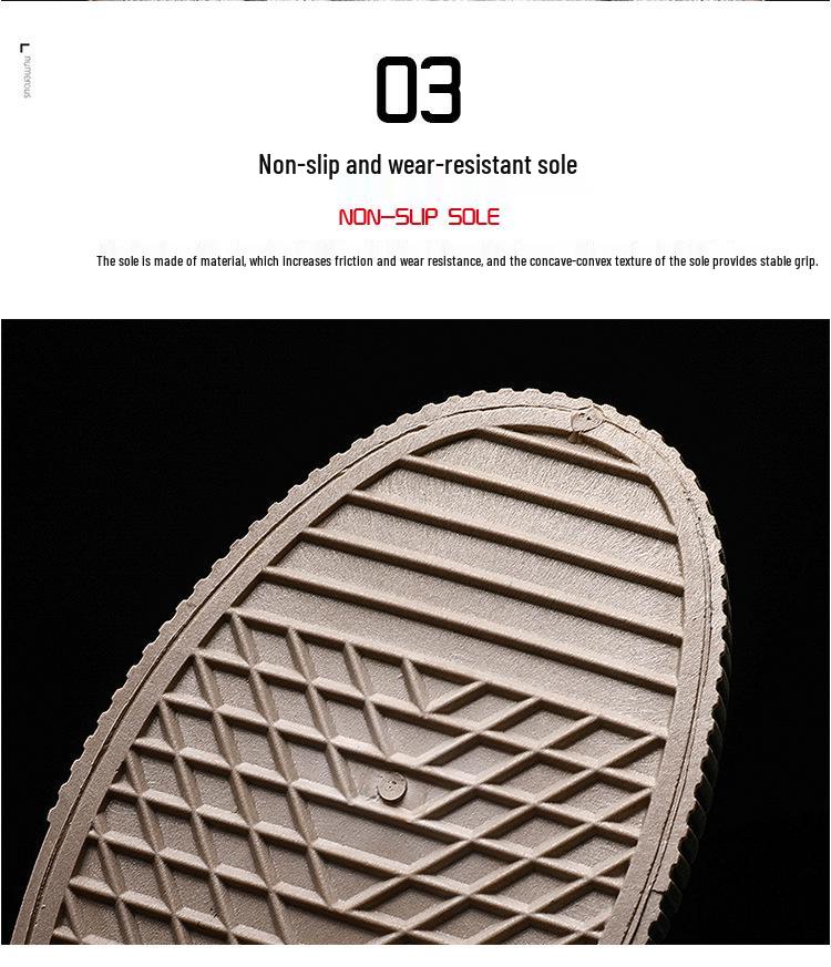 Men's 2024 Spring Breathable Canvas Casual Shoes: Trendy, Versatile Board Shoes