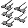 SCSI I/O Connection Cable with 2 Shielding, SCSI CN14/20/26/36/50 Male To Male Cable 1.5 Meter