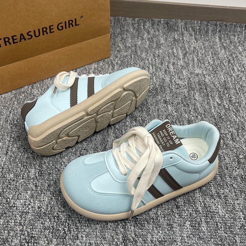 Schuhe mit dicker Sohle Damen neue vielseitige Schuhe kleine weiße Schuhe Retro