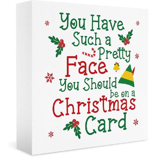 Christmas Vacation Funny Decorations - Xmas Holiday Sign, 5 X 5 Inches