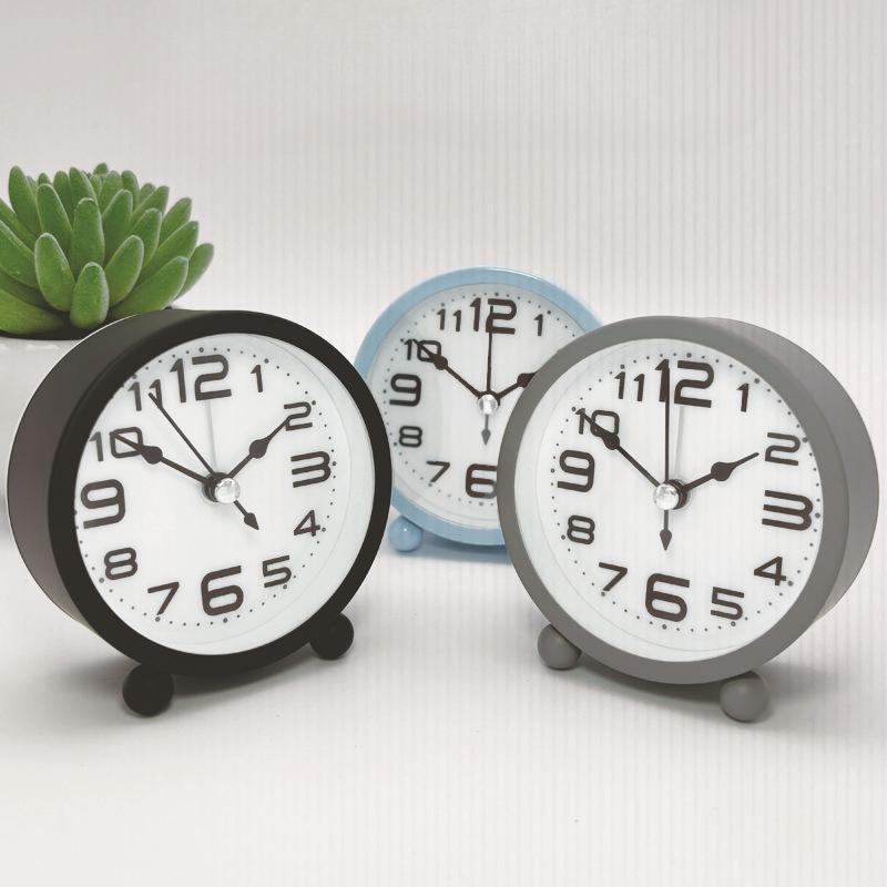 New Metal Silent Alarm Clock Large Digital Environmentally Friendly and Simple Children's Bedroom Desktop Alarm Clock