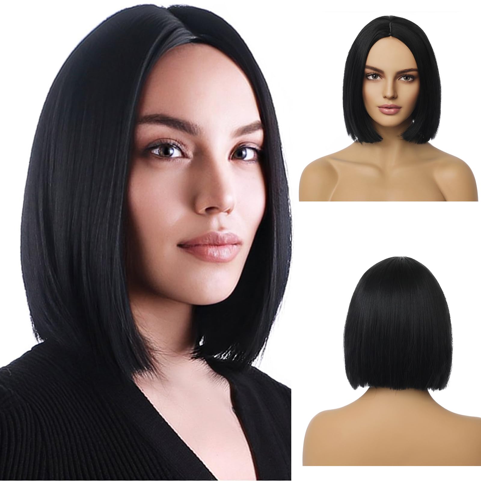 Feest danstfeest synthetische pruiken kleurrijke bob kapsel feest Halloween cosplay pruiken Coszy pony regenboog pruiken 12inches brown