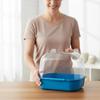 Hanging Bird Bathing Container Clear Plastic Bathtub Bird Pool Bird Cage Bathroom for Garden Birds and Small Pets