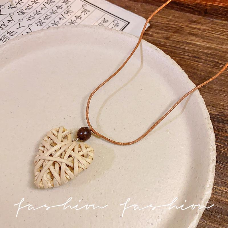 Colier Etnic Stil Ghioc de Stejar: Accesoriu de îmbrăcăminte unisex din bumbac și in țesut manual