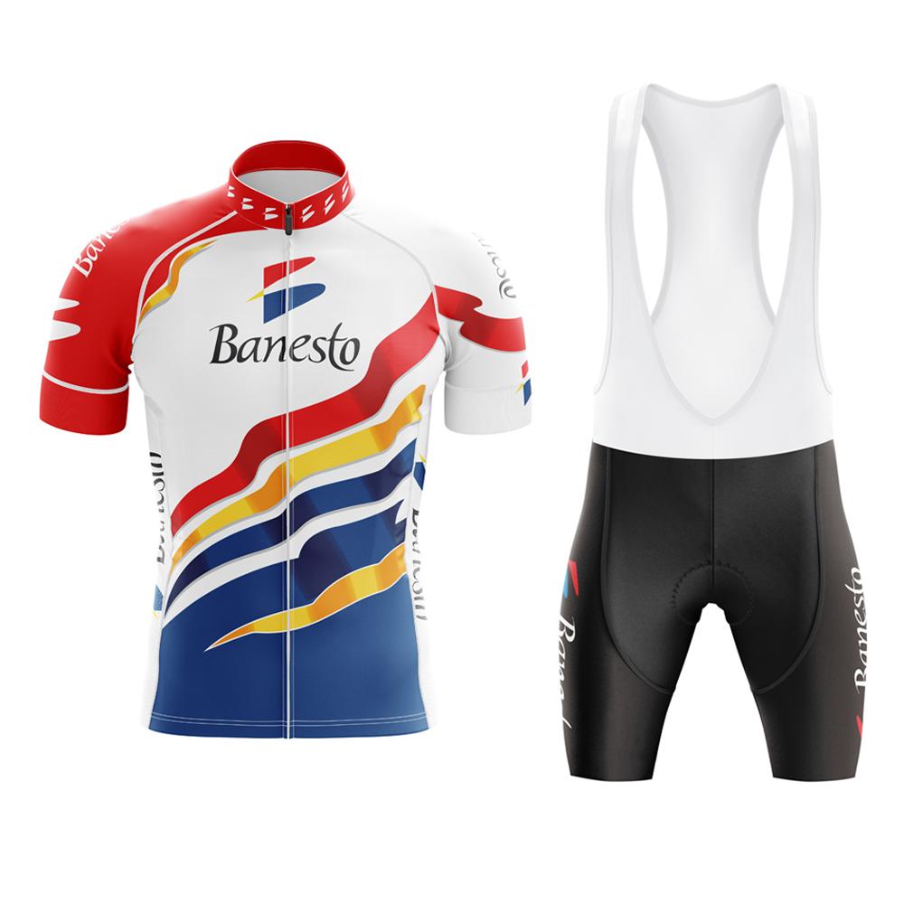 2026 Retro Cycling Jersey Set Men Short Sleeve Cycling Clothing Bib Shorts Gel Breathable Pad Classic Team Bike Kit Triathlon