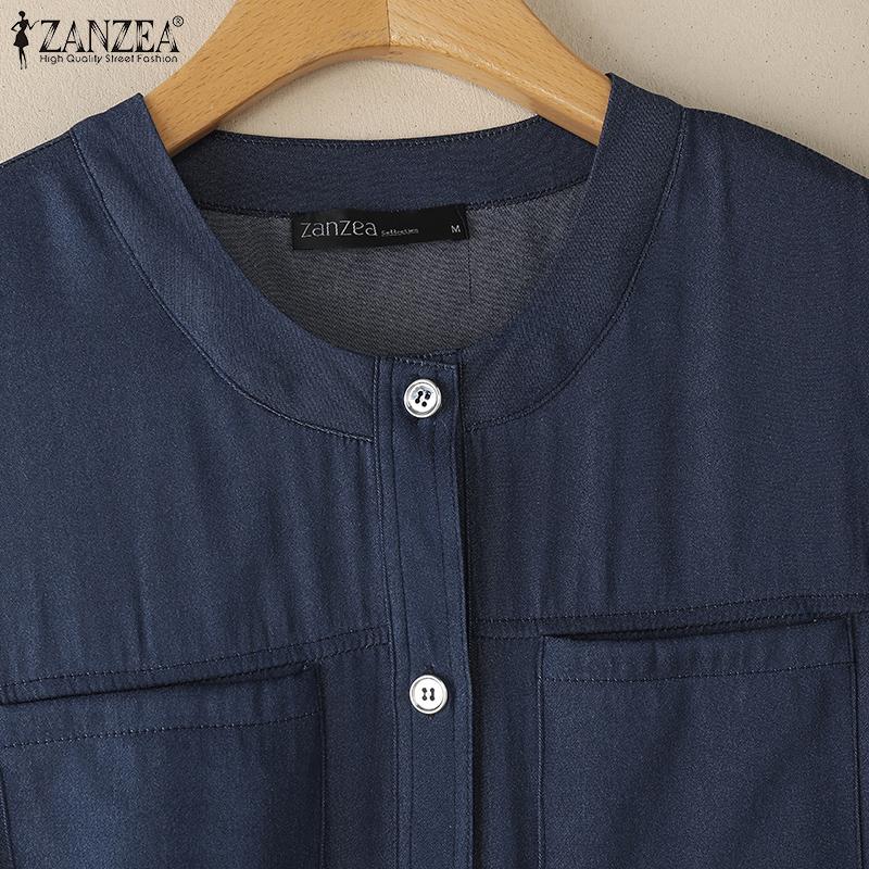 ZANZEA Women Casual Round Neck Summer Sleeveless Lace Patchwork Tank Tops