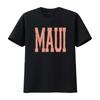 Vintage Distressed Maui Bold Letter Print Casual Streetwear T Shirt vintage Washed Stylish designer clothes Versatile