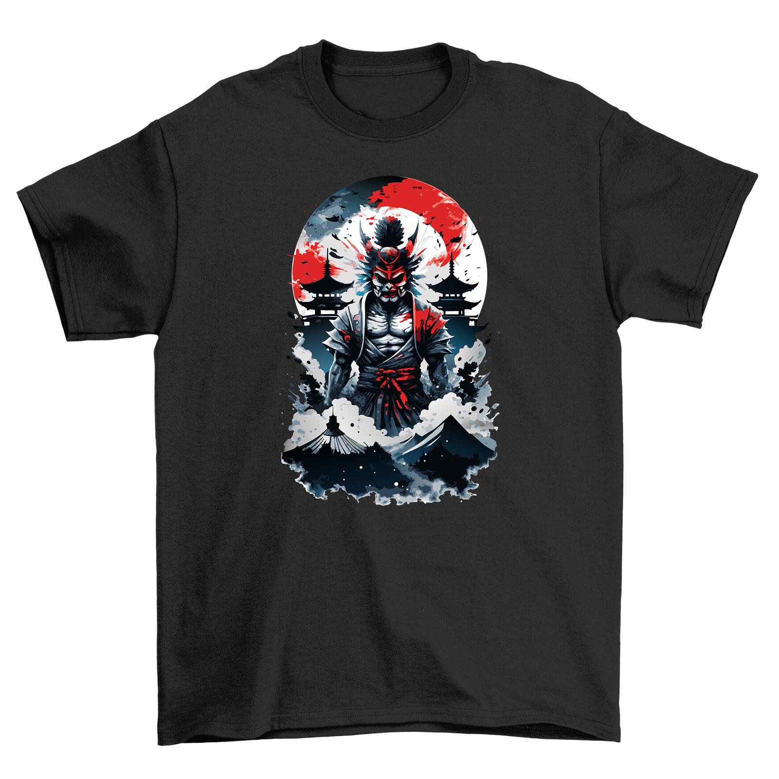 Demon Samurai Anime T-Shirt Mens Womens Tees Top - Unleash Your Inner Warrior with this Funny Tee! Un L
