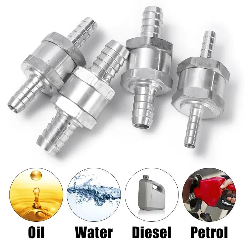Car One Way Fuel Non Return Check Valve 6/8/10/12mm for Peugeot Renault Universal Petrol Diesel Aluminium Alloy Tool Accessories