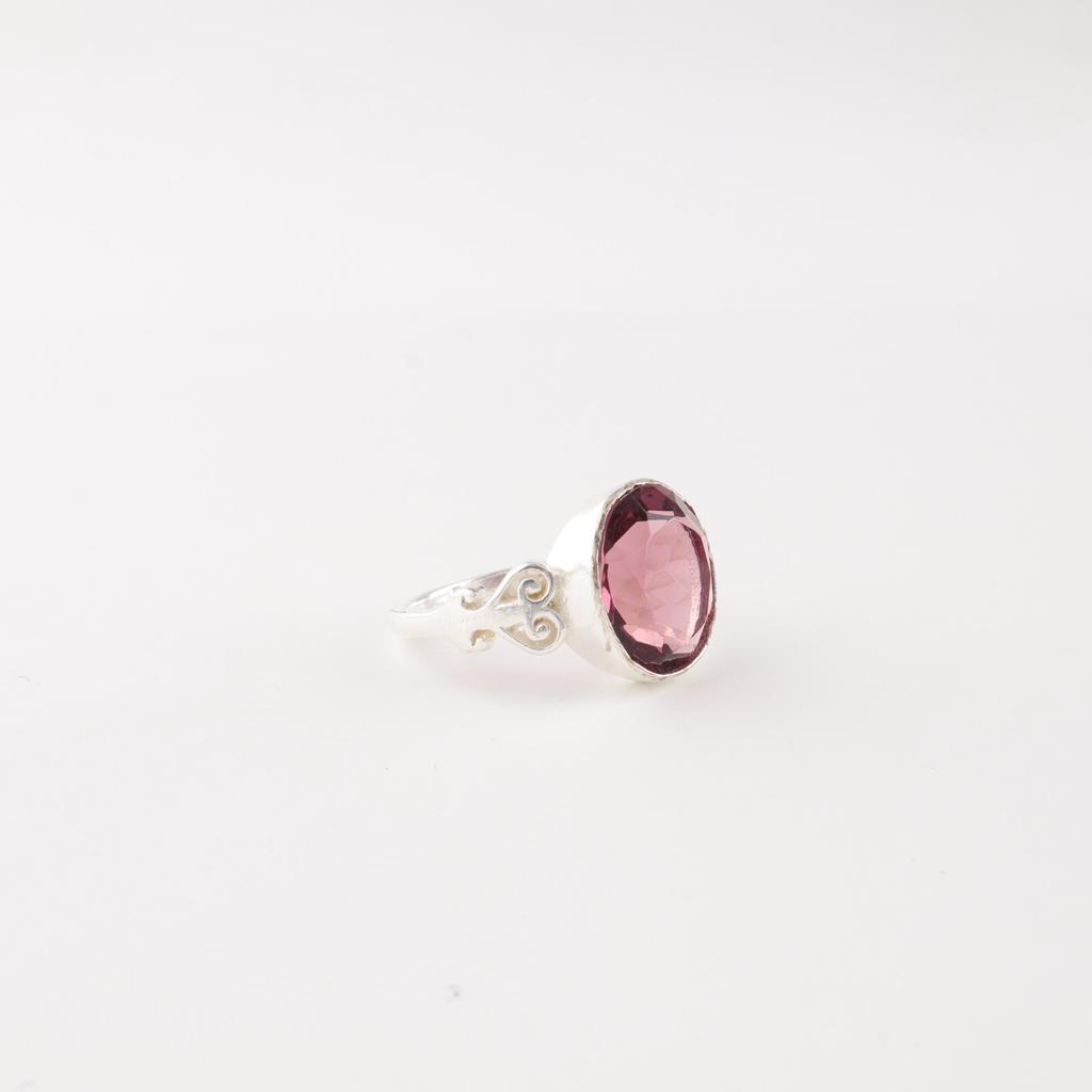 Rhodolite Gemstone 925 Sterling Silver Jewelry Handmade Dainty Ring For Women RR-66-4
