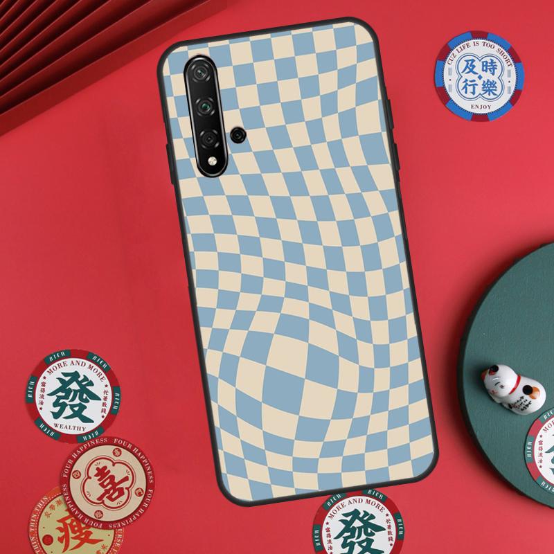 Check Orange Green Moss Twist For Huawei Nova 12s 7i 8i 11i 12i Y73 Y70 Y90 Y60 Y72 Y61 Y91 9 10 SE P30 Pro P40 Lite Case