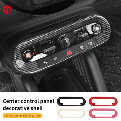 Zentrales Bedienknopf-Panelgehäuse für BMW MINI Cooper E/SE J01 J05 U25 F65 F66 F67 Countryman Auto-Innenraum-Dekorationsabdeckung