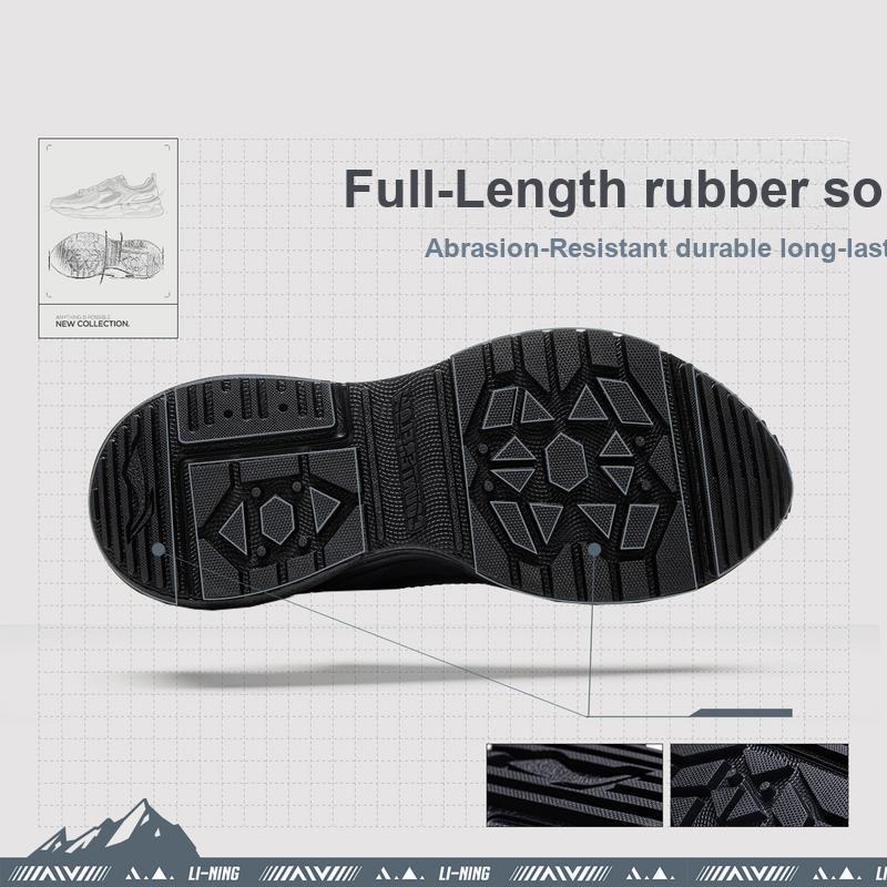 Li Ning CF Origin V4 Sports Comfortable Wear-Resistant Breathable Low-Top Casual Shoes Men Sneaker Brown Green AGLU283-1