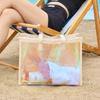 Colorful Laser Waterproof Swimming Bag Large Capacity Women's Handbag Jelly Bag Versatile Beach Bag Travel Storage Bag Toiletries Bag