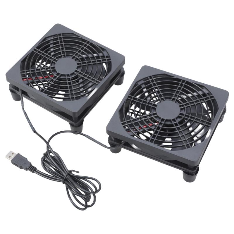

1Set 120mm Computer Cooling Fan USB 5V1A Double Oil Bearing Designing For Efficient Heat Dissipation 1
