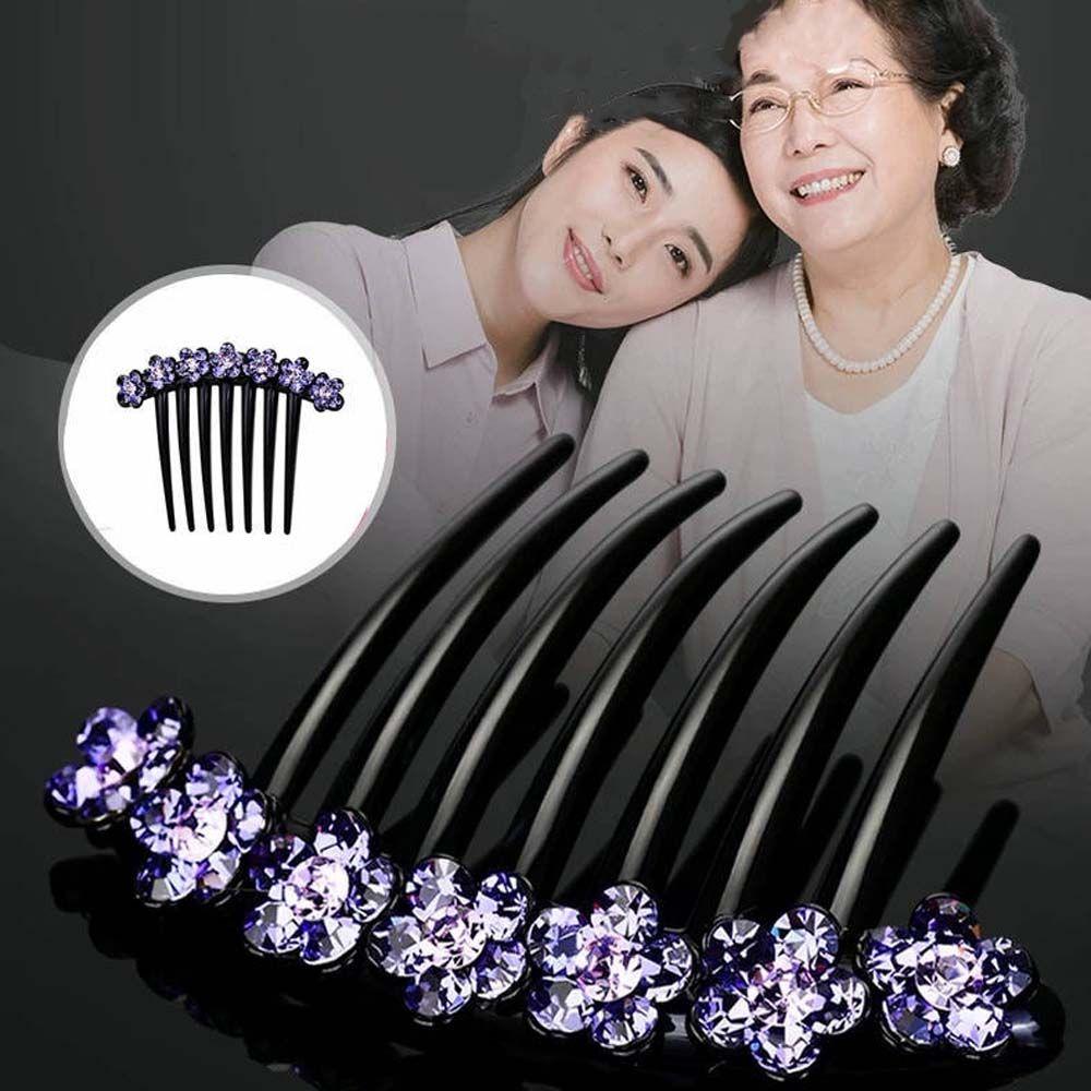 For Girls Mother Gift Mother Headwear Korean Barrettes Crystal Hair Clips Women Hair Comb