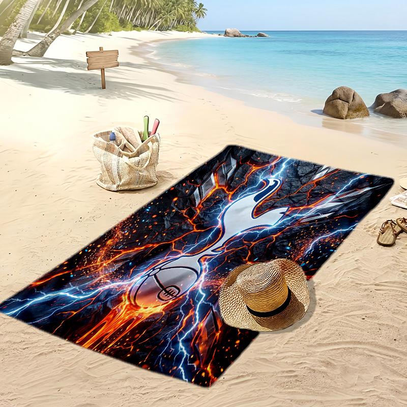 Tottenham Hotspur Printed Beach Towel Quick Dry Soft TowelPortable Large Rectangular Beach Blanket for Travel Swimming Pool