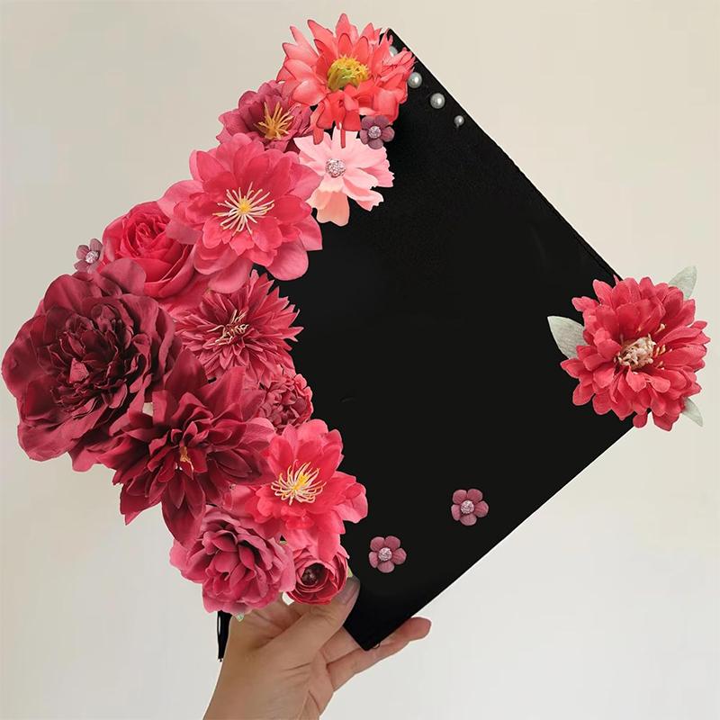18/21Pcs Multicolor Mixed 5cm Artificial Flowers Silk Rose Fake Flowers for Home Wedding Decor DIY Craft Flower Wall Accessory