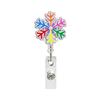 Retractable Badge Holder Lightweight Christmas Badge Holder Santa Claus Badge Holder Glitter For Exhibitions Companies Office
