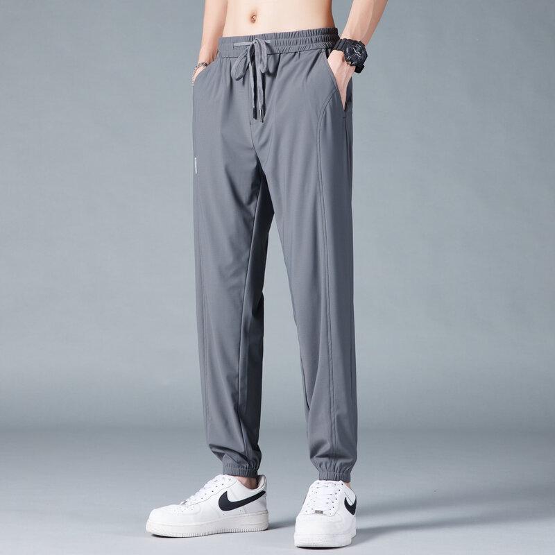 Firstview Men s Milk Silk Casual Drawstring Pants 4XL
