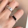 Bead Elegant Black Doodle Ring For Women Combining Retro Style And Modern Fashion Trends 2023 For