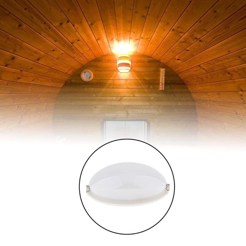 Saunadeckenbeleuchtung Feuchtigkeitsbeständige Acrylkonstruktion Hitzebeständig Dampfraumlampe Dichtes Gehäuse