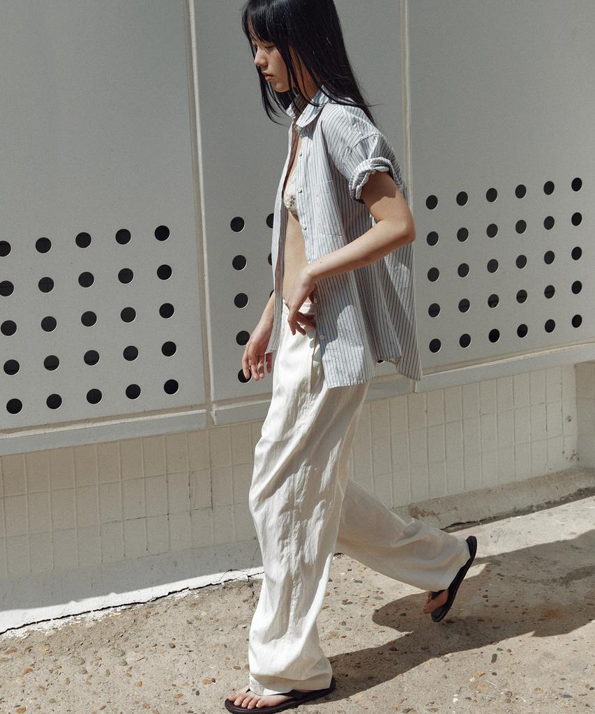 Beullaengkeulumumeon Bridge Pants_Ecru