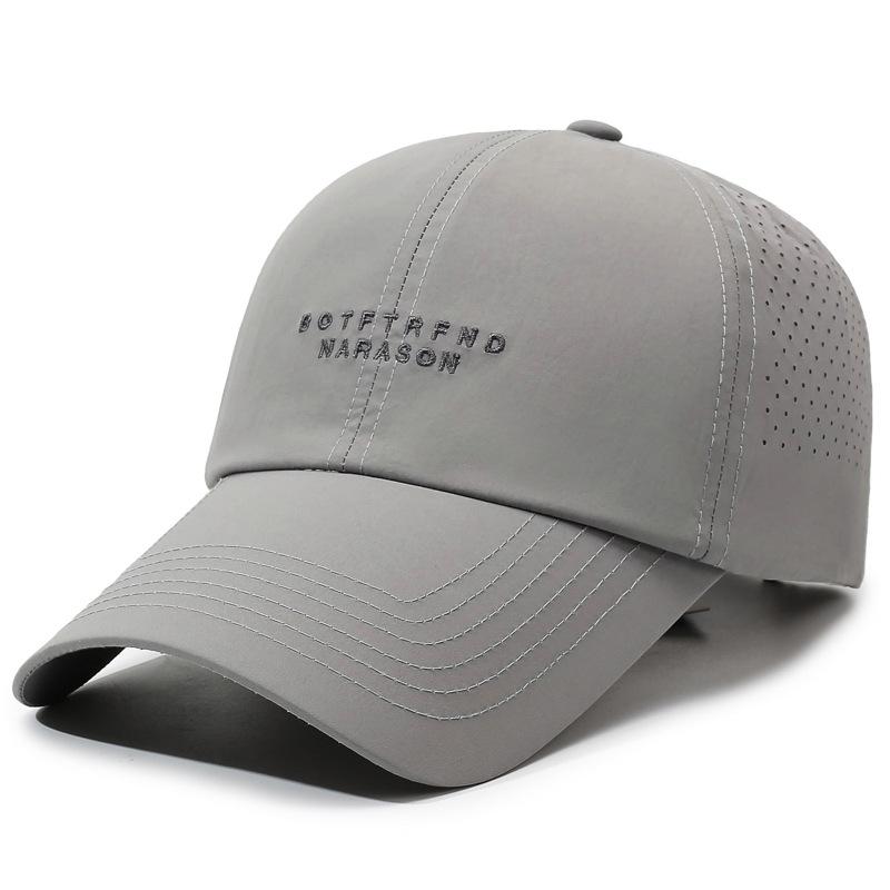 Breathable Quick-Drying Baseball Cap Unisex Sunscreen Cap Letter Embroidery Outdoor Sports Cap