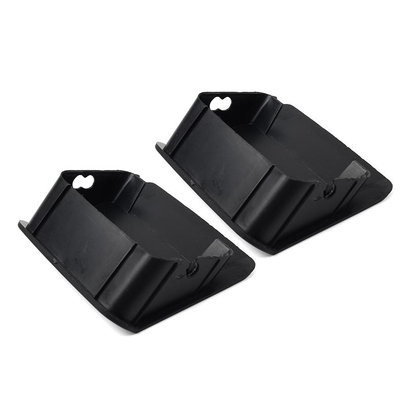 2PCS Anti-dust Front Bumper End Cap Cover Car Additional Accessories For Jeep Wrangler TJ 1996-2006 ABS Black