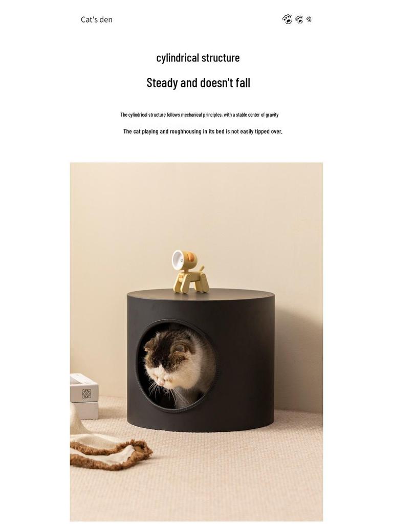 Universal Semi-Closed Pet Nest for Cats and Small Dogs - Suitable for All Seasons