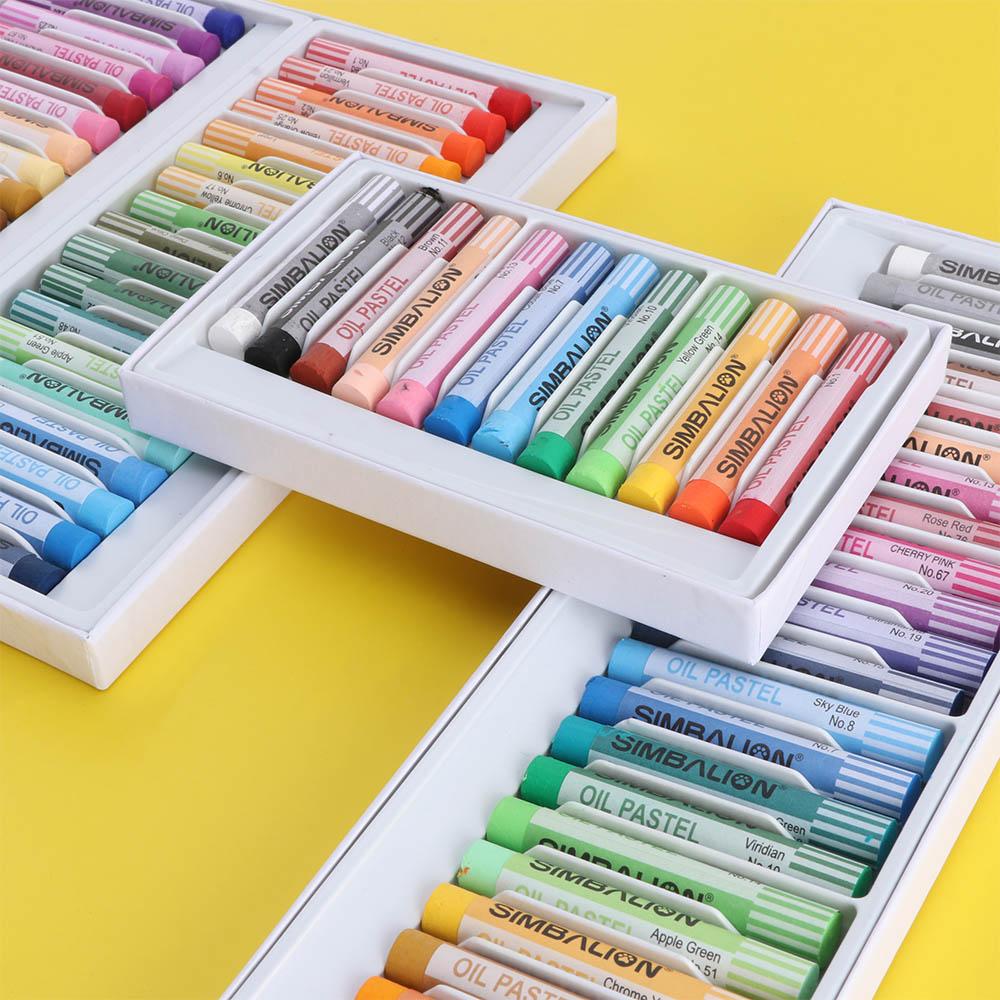 Assorted Colors 12/24/36 Birthday Gift Students Drawing for Artists Oil Pastels Set Art Supplies Oil Pastel Stick Crayons