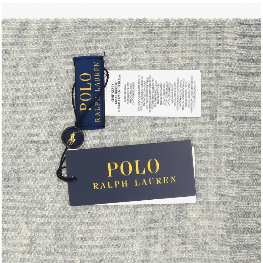 Polo Ralph Lauren Solid Denim Bear Knit Scarf Pc1464 032