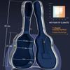 CAHAYA PU Shoulder Strap Included Acoustic Guitar Air Transportable ABS Material 15mm Cushion Sturdy Durable Waterproof Easy to Clean Neck Pillow