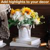 10pcs 6.1 Inch Farmhouse Vase Decor Milk Can Vintage Flower Jug Galvanized Metal Vase with Handle Rustic Flower Buckets