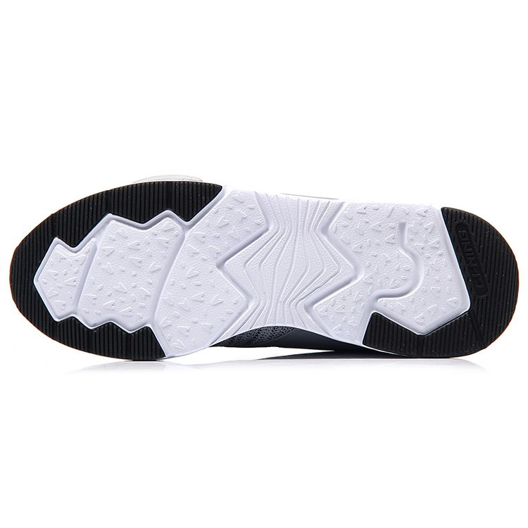 Li Ning Exceed One-Piece Knitted Cloud Cushioning Sports Shoes Unisex Sneakers Gray White AGCM033-3