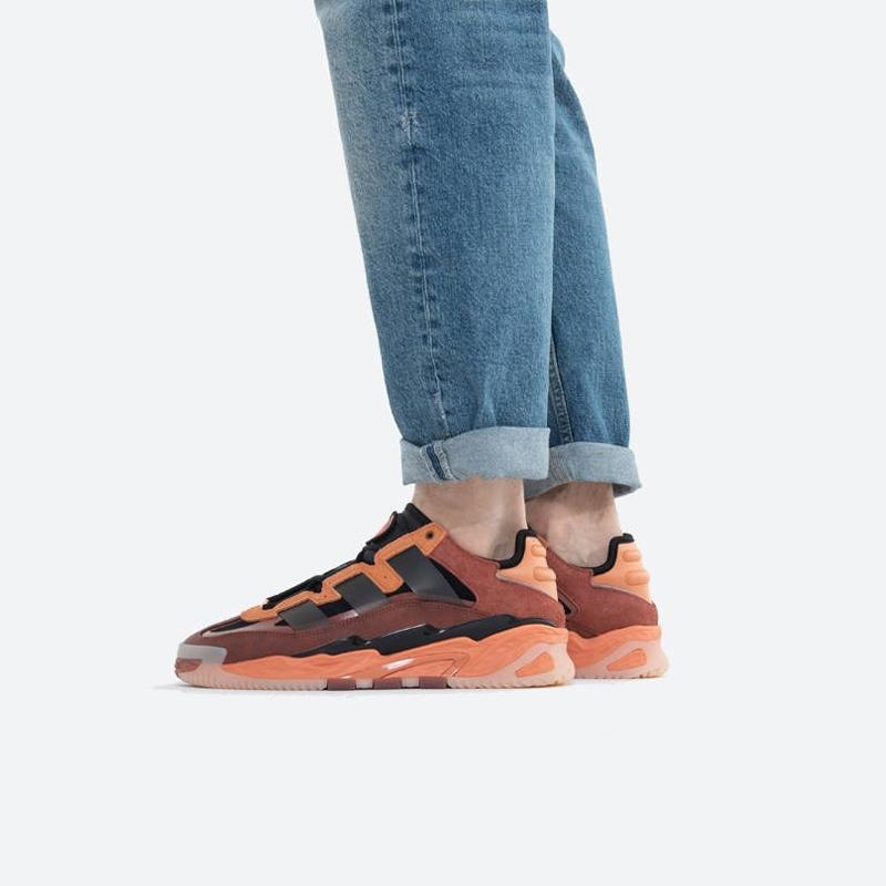 Adidas Niteball Hazy Copper Unisex Sneakers Braun Core-Schwarz Acid-Orange FX7642