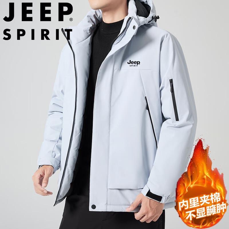 JEEP SPIRIT Men's Hooded Padded Winter Jacket