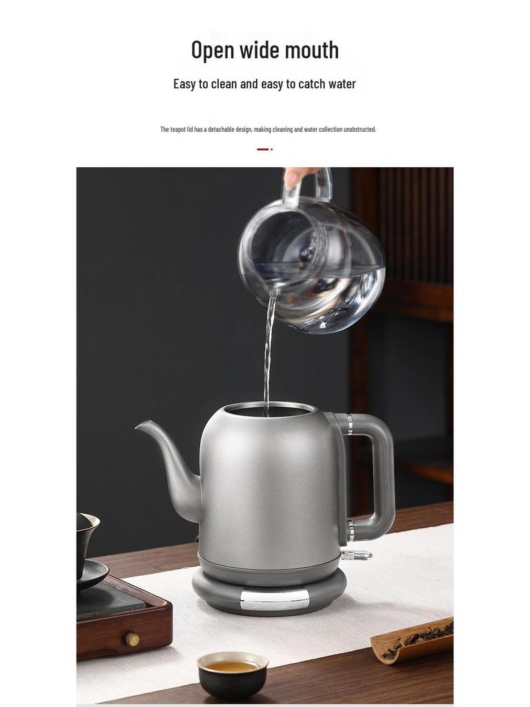 To Yi Large Capacity Pure Titanium Electric Kettle for Tea, Auto Shut-Off
